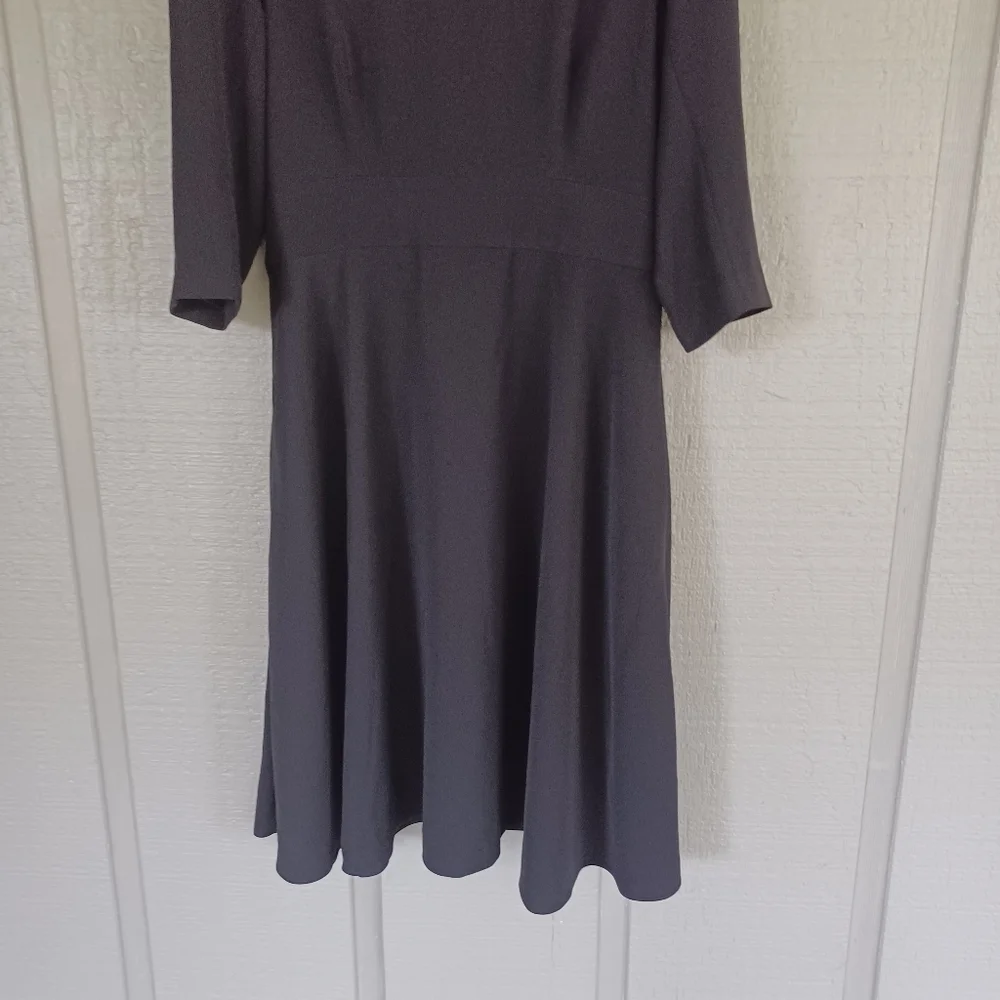 InLove By Marina Bulatkina Audrey Dress Plus Size 16 Women Black Pockets A line
